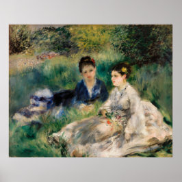 Renoir im Gras Poster
