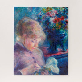 Renoir, junge Frau nähen