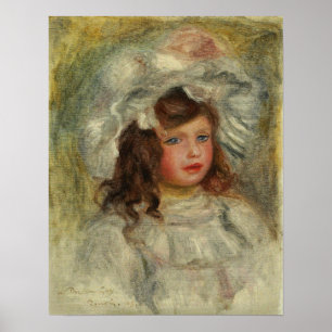 Renoir - Junge Mädchen in einem Hut 1905 Poster