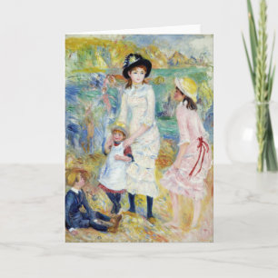 Renoir - Kinder am Meeresufer, Guernsey Karte
