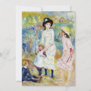 Renoir - Kinder am Strand, Guernsey Einladung