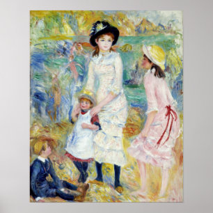 Renoir - Kinder an der Küste, Guernsey Poster