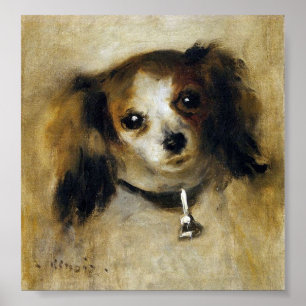 Renoir Kopf eines Hundes circa 1870 Poster