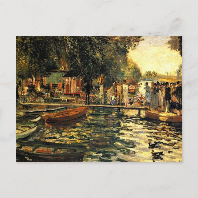 Renoir - La Grenouillere Postkarte (Vorderseite)