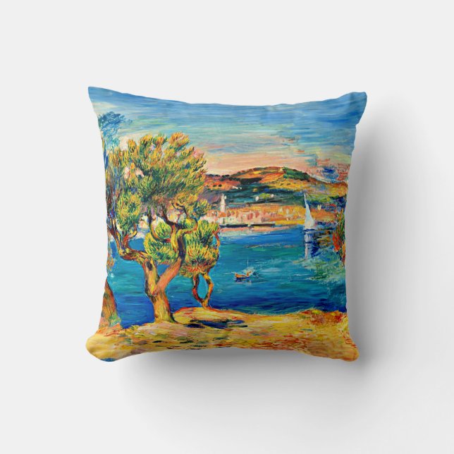 Renoir - L'Estaque, berühmtes Bild, Kissen (Vorderseite)