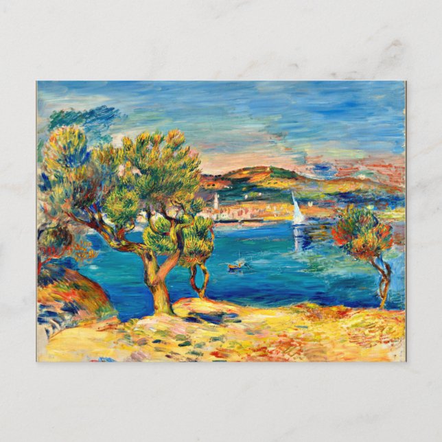 Renoir - L'Estaque, Kunstlandschaftsmalerei Postkarte (Vorderseite)