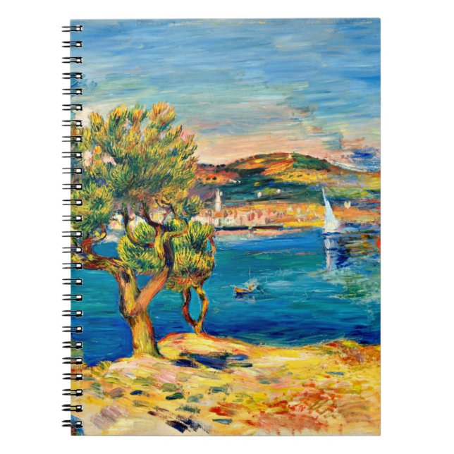 Renoir - L'Estaque, schöne Landschaftsmalerei  Notizblock (Vorderseite)