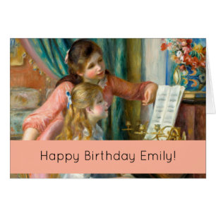 Renoir Mädchen am Klavier Alles Gute zum Geburtsta