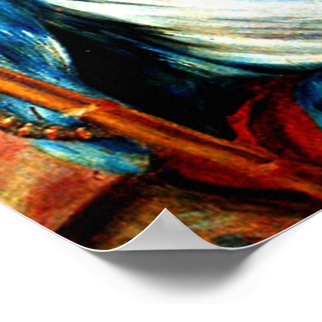 Renoir - Mädchen am Piano Poster (Ecke)