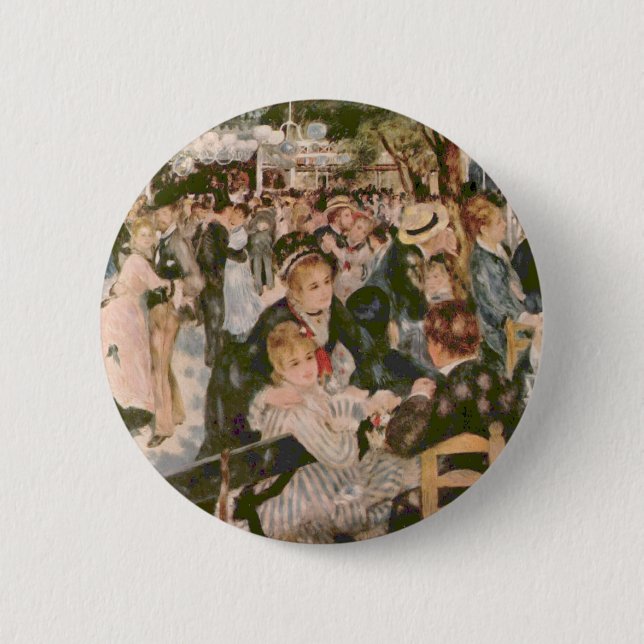 Renoir Malerei Button (Vorderseite)