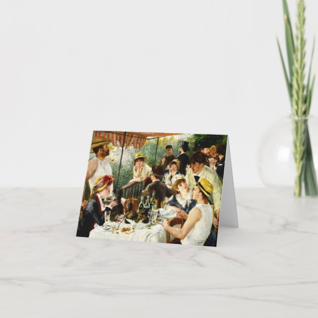 Renoir Mittagessen der Karte (Vorderseite)