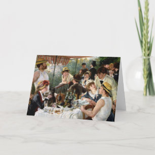 Renoir: Mittagessen des Bootfahrt-Party Karte