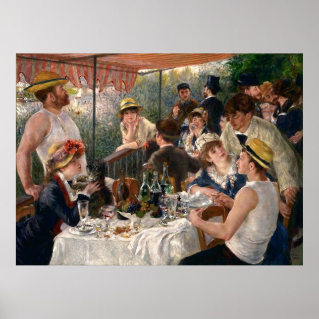 Renoir, Mittagessen des Party Poster (Vorne)