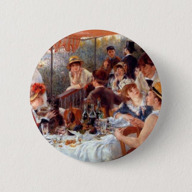 Renoir - Mittagessen im Party Button (Vorderseite)