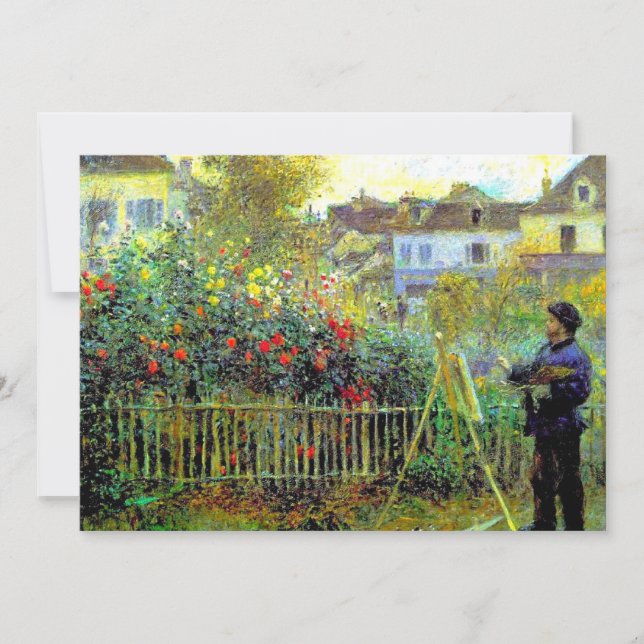 Renoir - Monetmalerei in Seinem Garten, Karte (Vorderseite)