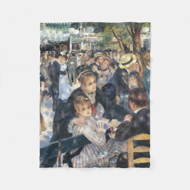 Renoir Moulin Dance Galette Party Fleecedecke (Vorderseite)