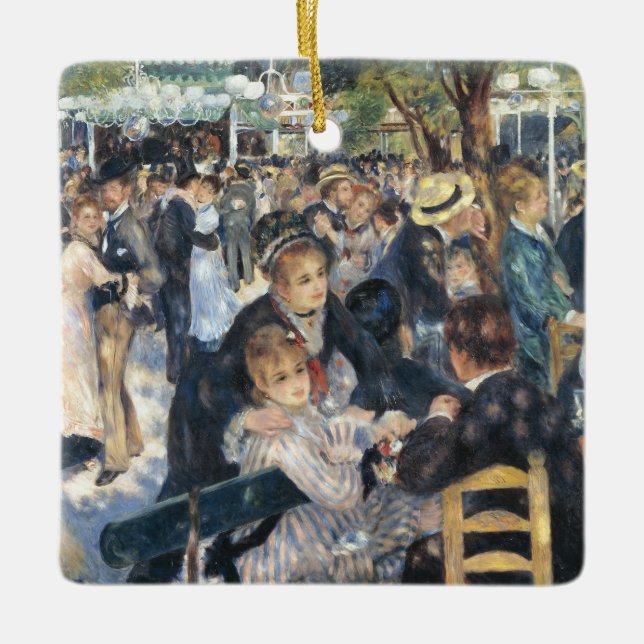 Renoir Moulin Dance Galette Party Keramikornament (Vorderseite)