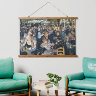 Renoir Moulin Dance Galette Party Wandteppich Mit Holzrahmen