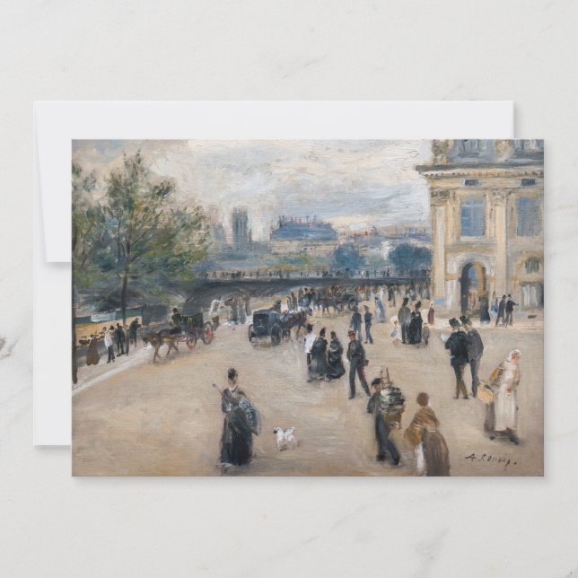 Renoir - Paris, Institut au Quai Malaquais Dankeskarte (Vorderseite)