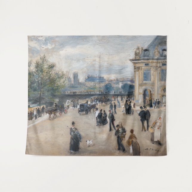 Renoir - Paris, Institut au Quai Malaquais Wandteppich (Vorderseite (Horizontal))