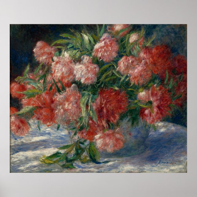 Renoir-Peonies Poster (Vorne)