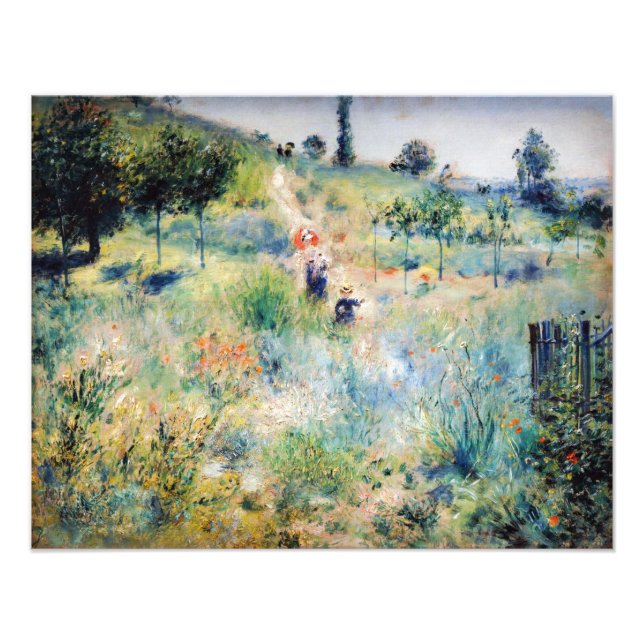 Renoir - Pfad führt durch das große Gras Fotodruck (Vorne)