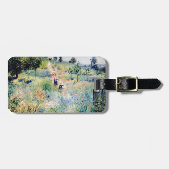 Renoir - Pfad führt durch das große Gras Gepäckanhänger (Vorderseite horizontal)