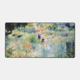 Renoir - Pfad führt durch das große Gras Schreibtischunterlage