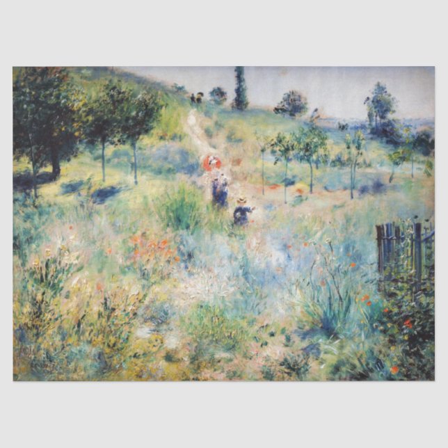 Renoir - Pfad führt durch das große Gras Seidenpapier (Vorderseite)