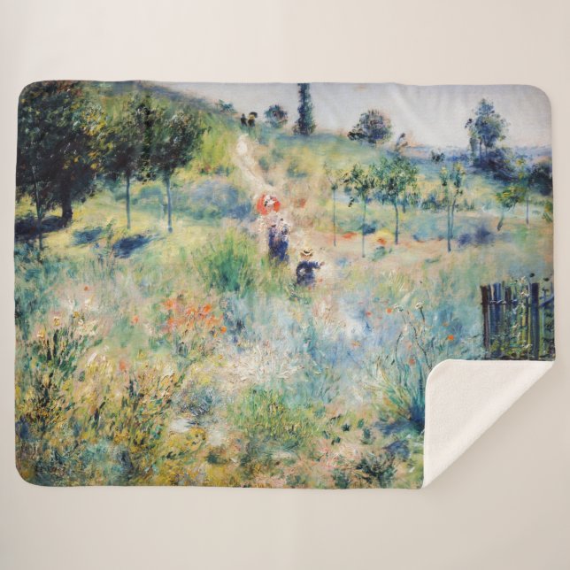 Renoir - Pfad führt durch das große Gras Sherpadecke (Vorderseite (Horizontal))