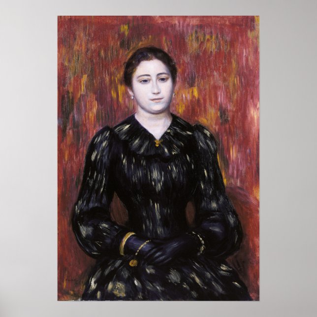 Renoir - Portrait von Frau Paulin Poster (Vorne)