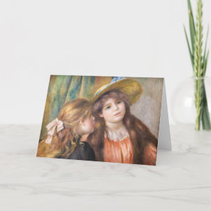 Renoir - Portrait von zwei kleinen Mädchen Karte
