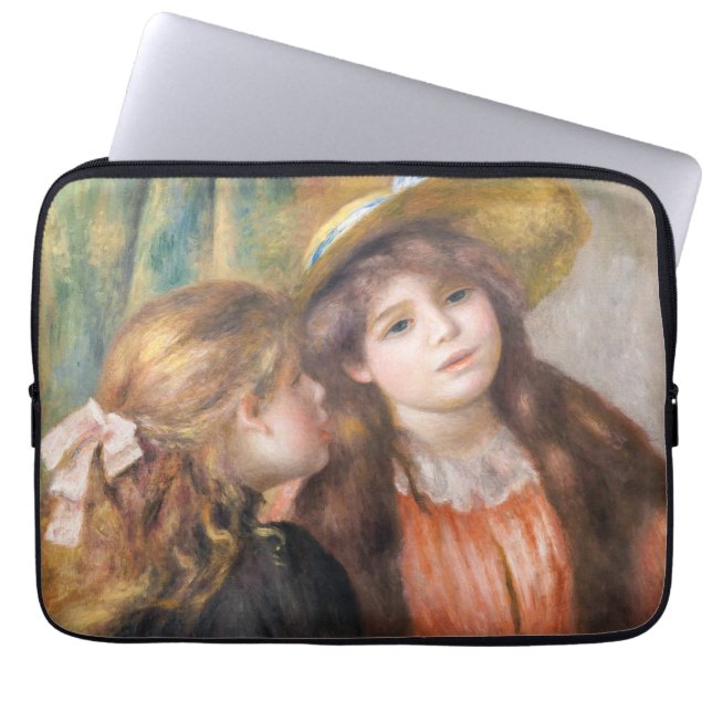 Renoir - Portrait von zwei kleinen Mädchen Laptopschutzhülle (Vorderseite)