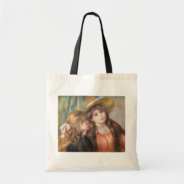 Renoir - Portrait von zwei kleinen Mädchen Tragetasche (Vorne)