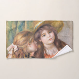 Renoir - Porträt von zwei kleinen Mädchen Badhandtuch Set