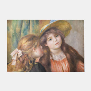 Renoir - Porträt von zwei kleinen Mädchen Fußmatte