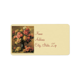 Renoir Rose Hochzeitadressen-Labels Adressaufkleber