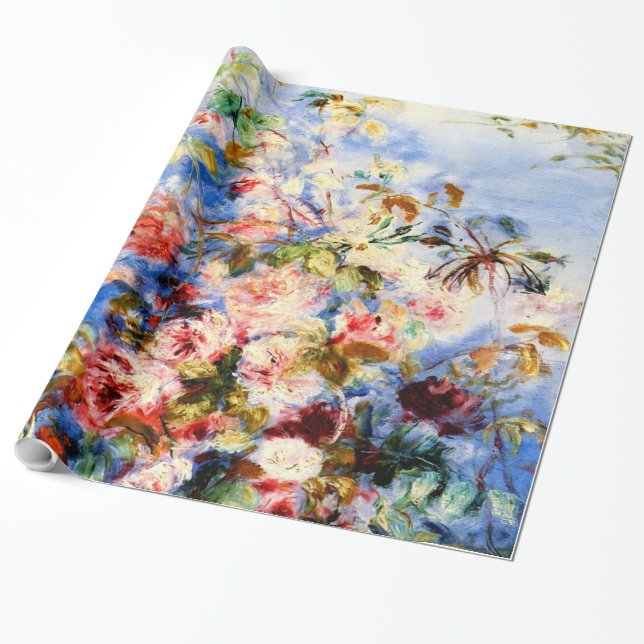 Renoir - Rose in einem Fenster Geschenkpapier (Ungerollt)