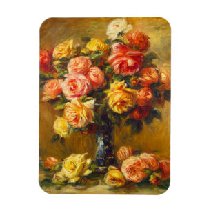 Renoir Rosen in einem Vasen-Magneten Magnet