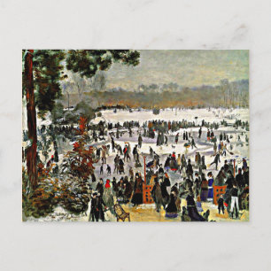 Renoir - Schlittschuhläufer im Bois de Boulogne-18 Postkarte