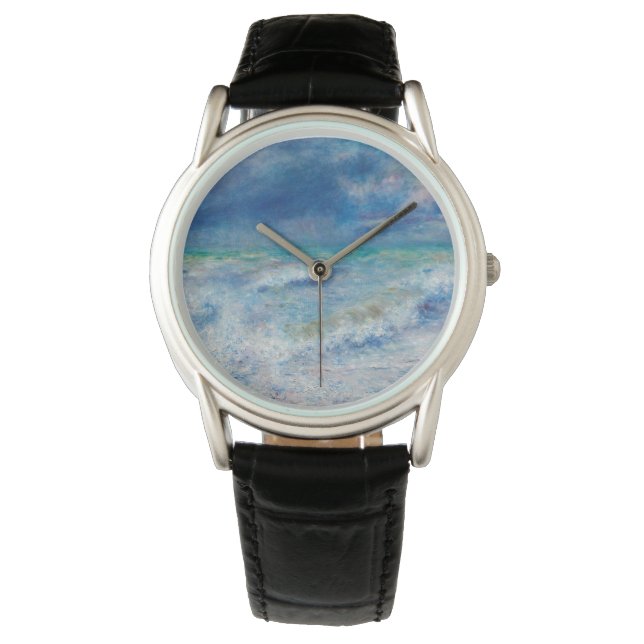 Renoir Seascape. Blue nautical impressionism. See Armbanduhr (Vorderseite)