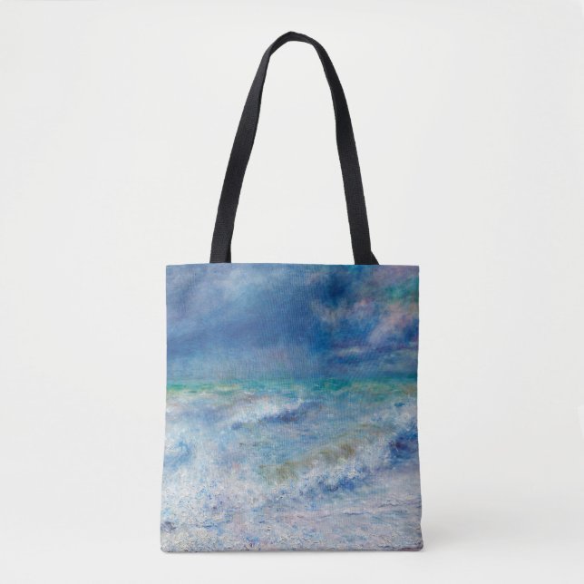 Renoir Seascape. Blue nautical impressionism. See Tasche (Vorderseite)