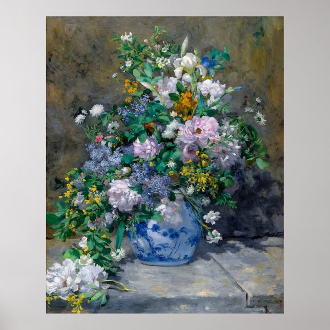 Renoir, Spring Bouquet, 1866 Poster (Vorne)