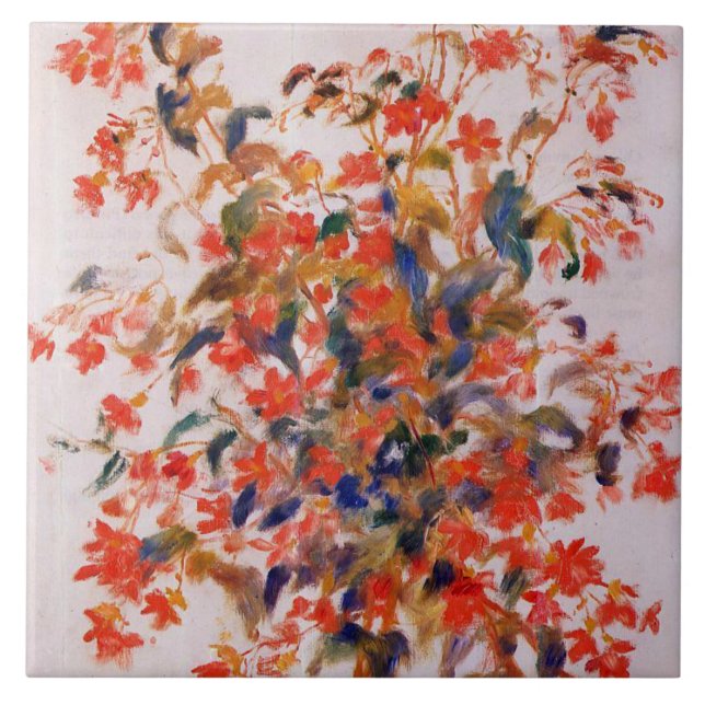 Renoir - Stillleben mit Fuscias Fliese (Vorderseite)