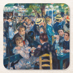 Renoir - Tanz im Le Moulin de la Galette Rechteckiger Pappuntersetzer