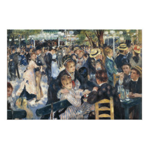 Renoir Tanz im Moulin de la Galette Vintage Poster