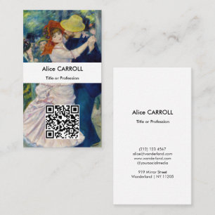 Renoir - Tanz in Bougival - QR Code Visitenkarte