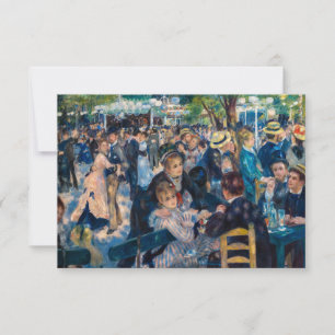Renoir - Tanz in Le Moulin de la Galette Dankeskarte