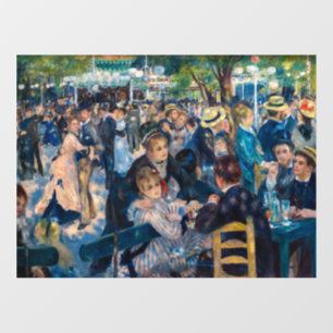 Renoir - Tanz in Le Moulin de la Galette Fensteraufkleber