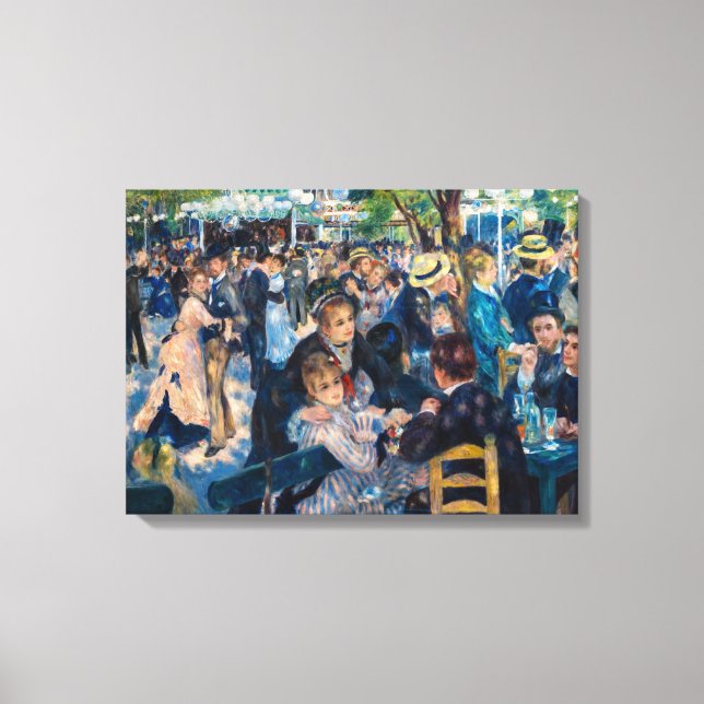 Renoir - Tanz in Le Moulin de la Galette Leinwanddruck (Vorderseite)